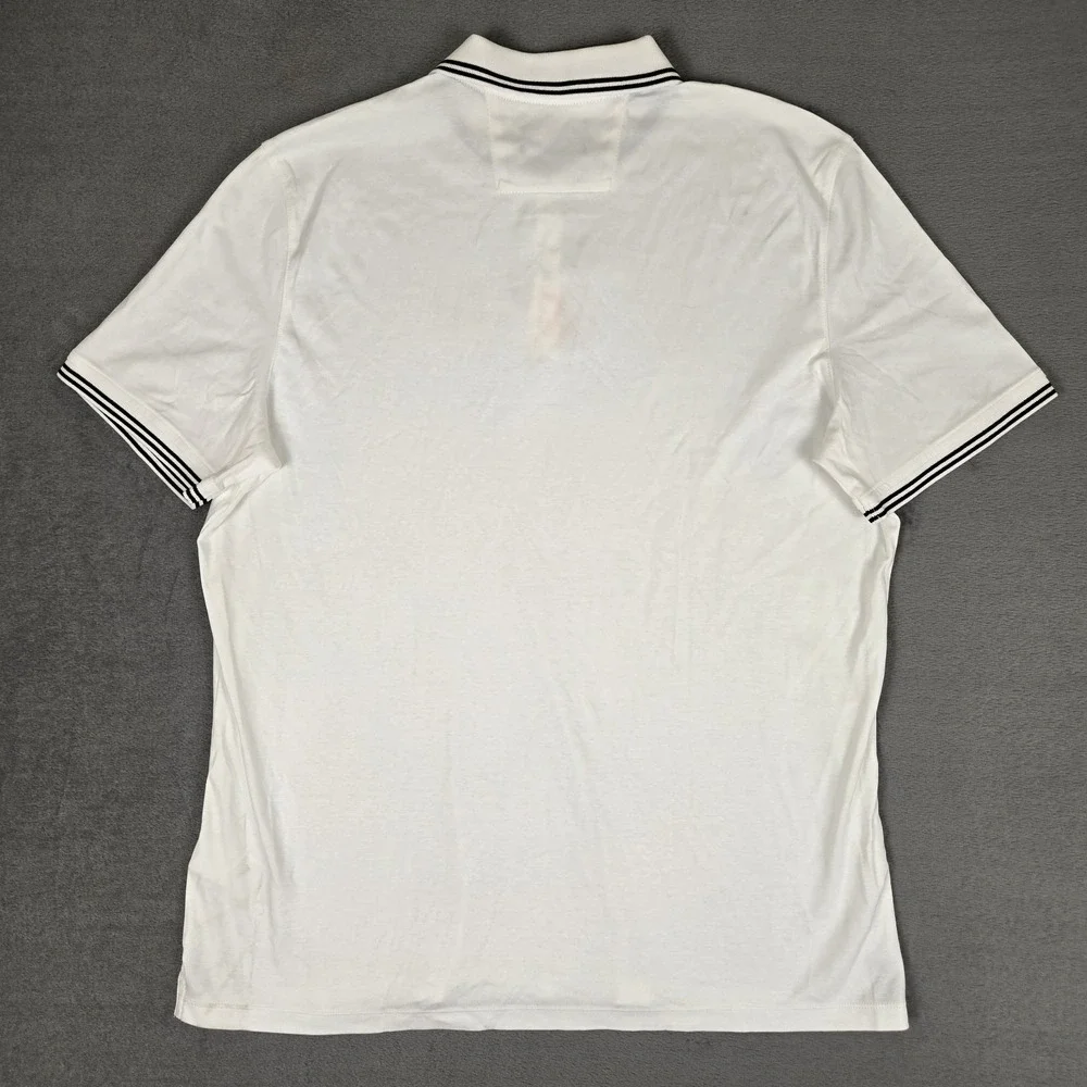 Banana Republic Luxury Touch Performance Polo Mens XL White Standard Fit NWT